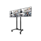 Neomounts Floor stand | ADM-875BL2 Dual screen adapter | Adjustable Height | 42-65 