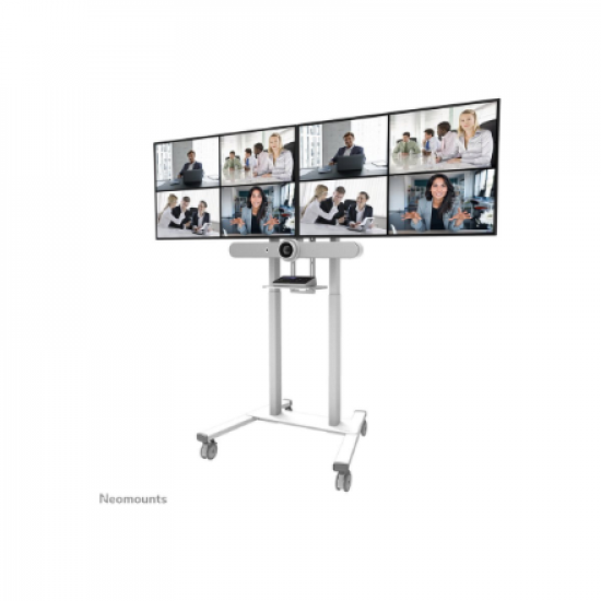 Neomounts Floor stand | ADM-875WH2 Dual screen adapter | Adjustable Height | 42-65 
