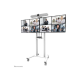 Neomounts Floor stand | ADM-875WH2 Dual screen adapter | Adjustable Height | 42-65 