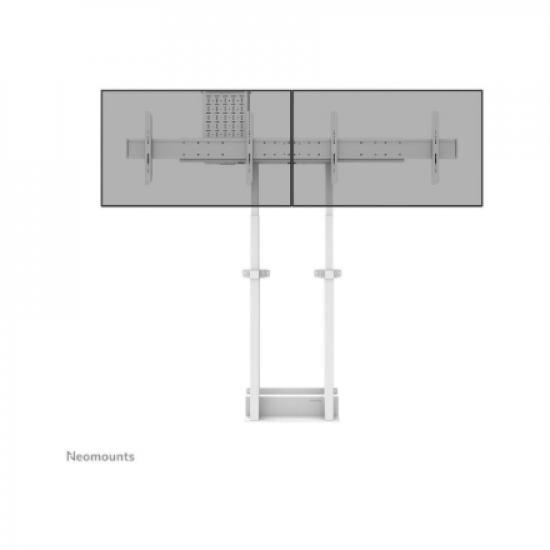 Neomounts Floor stand | ADM-875WH2 Dual screen adapter | Adjustable Height | 42-65 