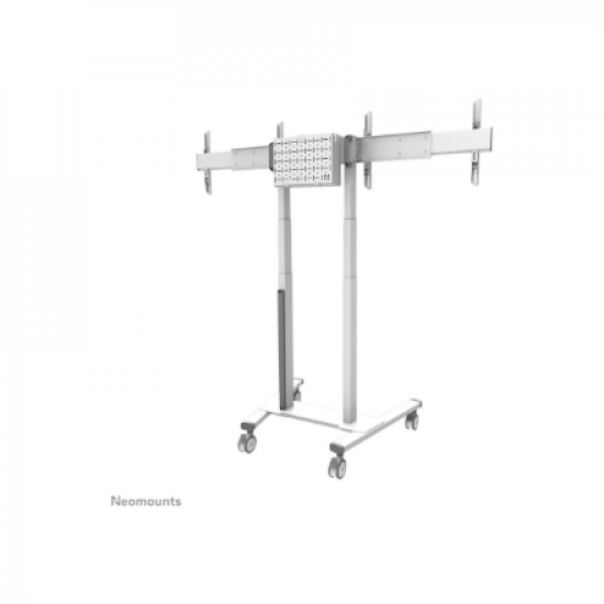 Neomounts Floor stand | ADM-875WH2 Dual screen adapter | Adjustable Height | 42-65 
