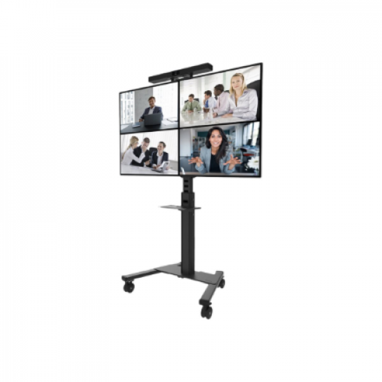 Neomounts AV1-825BL Videobar and multimedia kit - universal | Adjustable Height | Maximum weight (capacity) 9 kg | Black