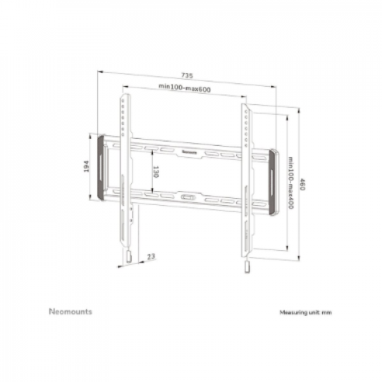 Neomounts Wall mount | WL30-550BL16 TV mount wall | 42-86 
