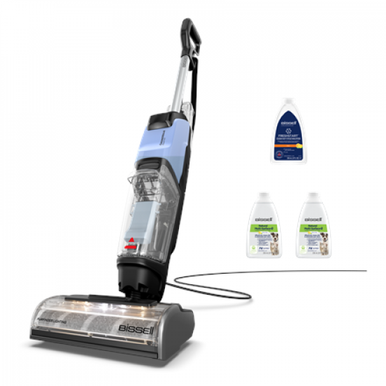 Bissell Vacuum Cleaner | CrossWave EdgeFind Select All-in-one Multi-surface | Corded operating | Washing function | 290-340 W | Black/Lake Blue/Silver