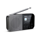 Sharp OSAKA Pocket/Handheld Portable Digital Radio | DR-P520(GY) | Bluetooth