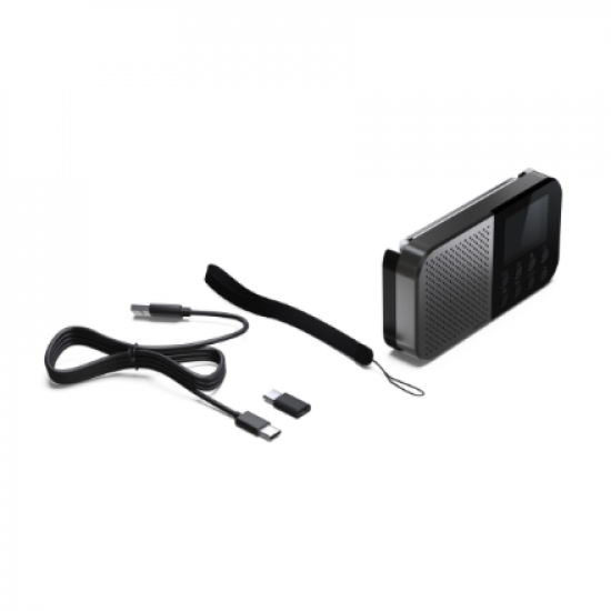 Sharp OSAKA Pocket/Handheld Portable Digital Radio | DR-P520(GY) | Bluetooth