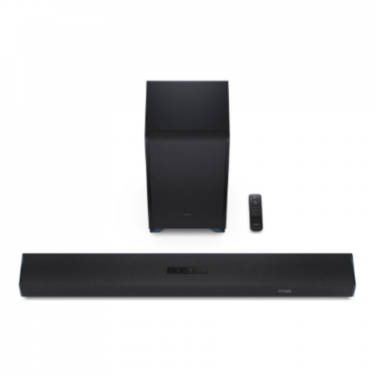 Sharp | 3.1.2 Dolby Atmos/DTS:X Soundbar with Wireless Subwoofer | HT-SBW53121(BK) | Bluetooth
