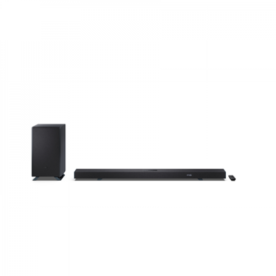 Sharp | 5.1.2 Dolby Atmos/DTS:X Soundbar with Wireless Subwoofer | HT-SBW55121(BK) | Bluetooth
