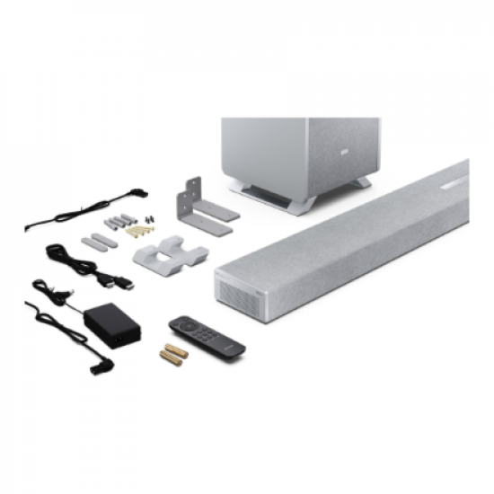 Sharp | 5.1.2 Dolby Atmos/DTS:X Soundbar with Wireless Subwoofer | HT-SBW55121(SL) | Bluetooth