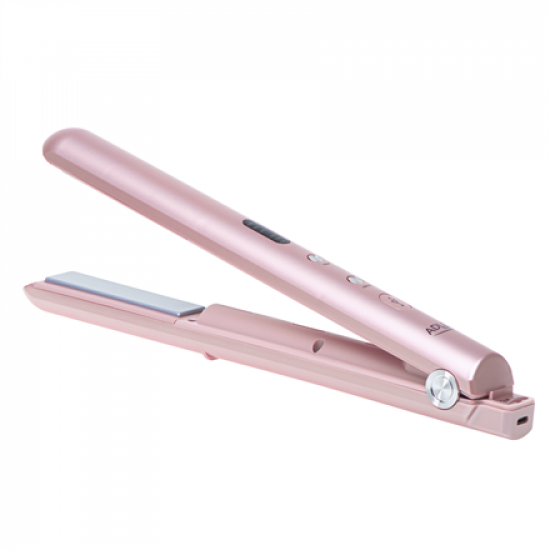 Adler Cordless Hair Straightener | AD 2327 | Ceramic heating system | Display LED | Temperature (min) 160 °C | Temperature (max) 220 °C | Pink