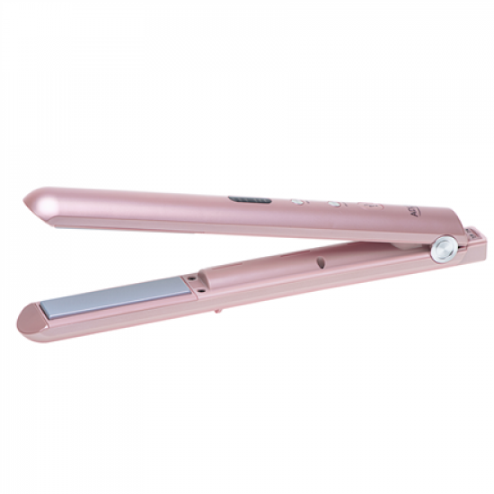 Adler Cordless Hair Straightener | AD 2327 | Ceramic heating system | Display LED | Temperature (min) 160 °C | Temperature (max) 220 °C | Pink