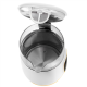 Adler Kettle with LED Display | AD 1305 | Electric | 2200 W | 1.7 L | Plastic | 360° rotational base | White/Gold