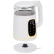 Adler Kettle with LED Display | AD 1305 | Electric | 2200 W | 1.7 L | Plastic | 360° rotational base | White/Gold