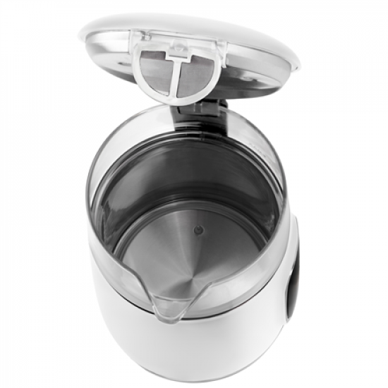 Adler Kettle with LED Display | AD 1305 | Electric | 2200 W | 1.7 L | Plastic | 360° rotational base | White/Silver