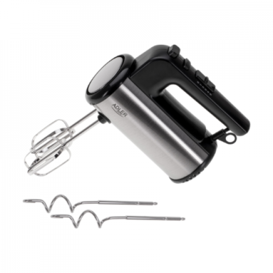 Adler Hand mixer | AD 4232 | Hand Mixer | 900 W | Number of speeds 5 | Turbo mode | Black/Stainless Steel