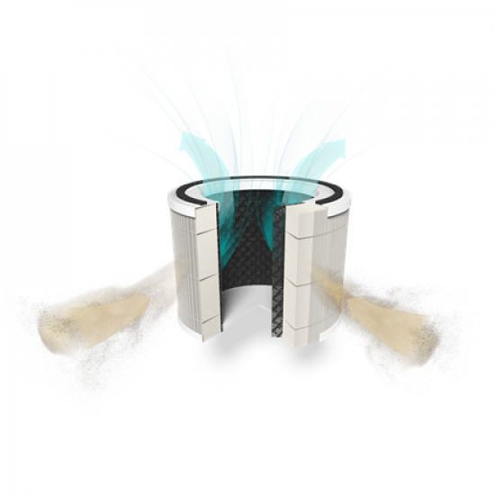 Duux Smart Air Purifier | Bright 2 | 4-22 W | Suitable for rooms up to 42 m² | Black