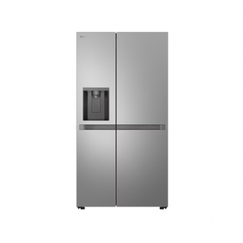 LG Refrigerator | GSLC41PYPE | Energy efficiency class E | Free standing | Side by side | Height 179 cm | Fridge net capacity 420 L | Freezer net capacity 221 L | Display | 36 dB | Grey