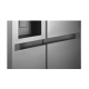 LG Refrigerator | GSLC41PYPE | Energy efficiency class E | Free standing | Side by side | Height 179 cm | Fridge net capacity 420 L | Freezer net capacity 221 L | Display | 36 dB | Grey