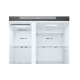 LG Refrigerator | GSLC41PYPE | Energy efficiency class E | Free standing | Side by side | Height 179 cm | Fridge net capacity 420 L | Freezer net capacity 221 L | Display | 36 dB | Grey