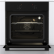 Gorenje Oven | BO6615E01B | 60 L | Electric | EnamelClean | Push pull buttons | Height 59.5 cm | Width 59.5 cm | Black