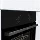 Gorenje Oven | BO6615E01B | 60 L | Electric | EnamelClean | Push pull buttons | Height 59.5 cm | Width 59.5 cm | Black