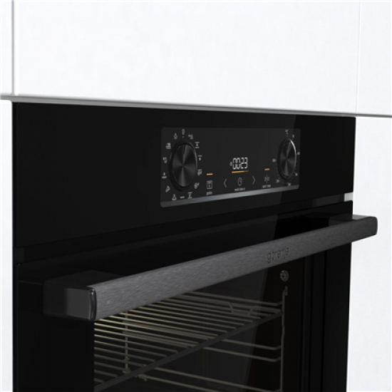 Gorenje Oven | BOS6737E13FBG | 77 L | Electric | AquaClean | Mechanical | Steam function | Height 59.5 cm | Width 59.5 cm | Stainless steel