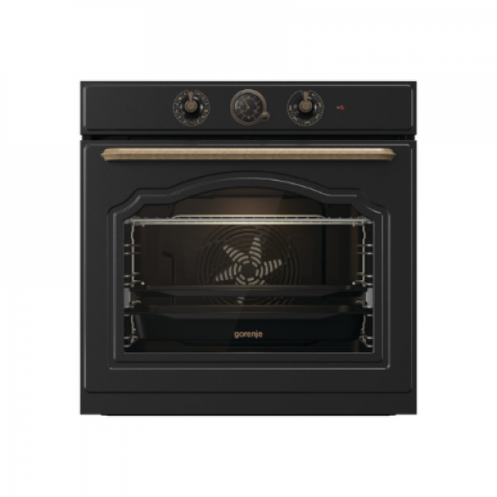 Gorenje Oven | BOS67372CLB | 77 L | Electric | AquaClean | Mechanical control | Steam function | Height 59.5 cm | Width 59.5 cm | Black