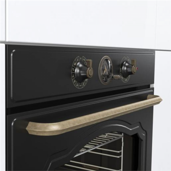 Gorenje Oven | BOS67372CLB | 77 L | Electric | AquaClean | Mechanical control | Steam function | Height 59.5 cm | Width 59.5 cm | Black