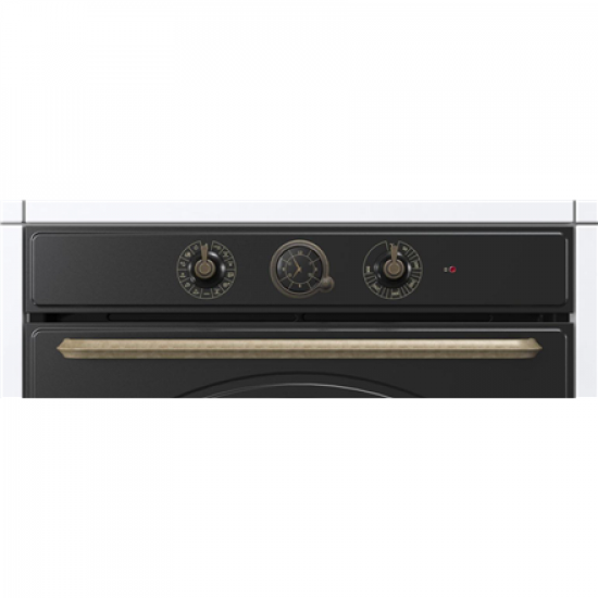 Gorenje Oven | BOS67372CLB | 77 L | Electric | AquaClean | Mechanical control | Steam function | Height 59.5 cm | Width 59.5 cm | Black