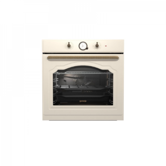 Gorenje Oven | BOS67372CLI | 77 L | Multifunctional | AquaClean | Mechanical | Steam function | Height 59.5 cm | Width 59.5 cm | Sandy