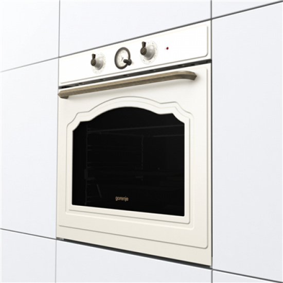 Gorenje Oven | BOS67372CLI | 77 L | Multifunctional | AquaClean | Mechanical | Steam function | Height 59.5 cm | Width 59.5 cm | Sandy