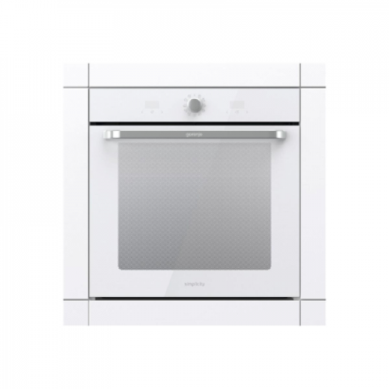 Gorenje Oven | BOS6737SYW | 77 L | Electric | AquaClean | Mechanical control | Steam function | Height 59.5 cm | Width 59.5 cm | White
