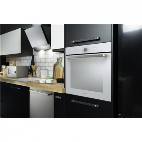 Gorenje Oven | BOS6737SYW | 77 L | Electric | AquaClean | Mechanical control | Steam function | Height 59.5 cm | Width 59.5 cm | White