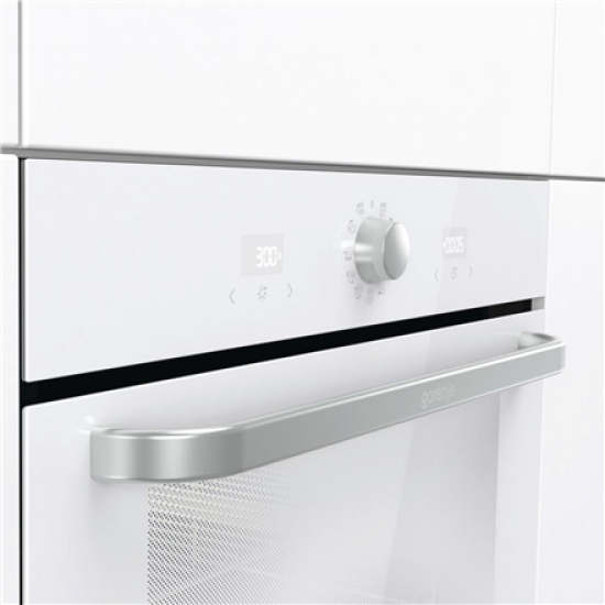 Gorenje Oven | BOS6737SYW | 77 L | Electric | AquaClean | Mechanical control | Steam function | Height 59.5 cm | Width 59.5 cm | White