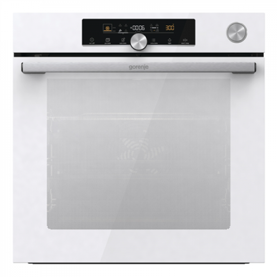 Gorenje Oven | BPSA6747A08WG | 77 L | Electric | AquaClean | Mechanical control | Steam function | Height 59.5 cm | Width 59.5 cm | White