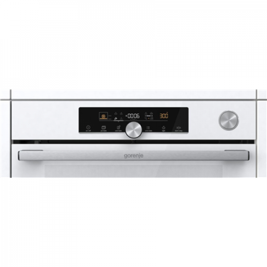 Gorenje Oven | BPSA6747A08WG | 77 L | Electric | AquaClean | Mechanical control | Steam function | Height 59.5 cm | Width 59.5 cm | White