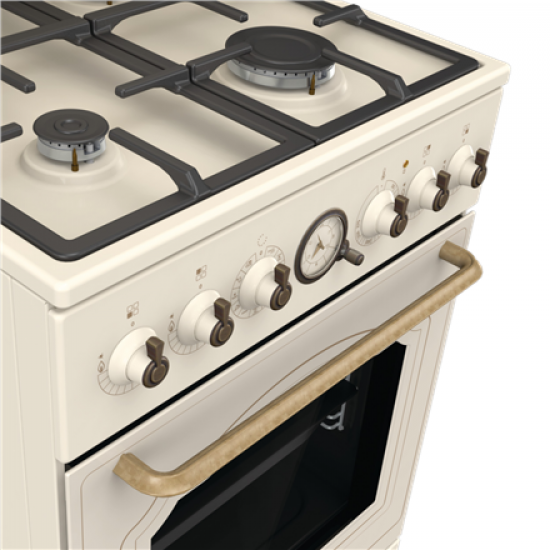 Gorenje Cooker | GKS5B70CLI | Hob type Gas | Oven type Electric | Sandy | Width 50 cm | Depth 59.4 cm | 70 L