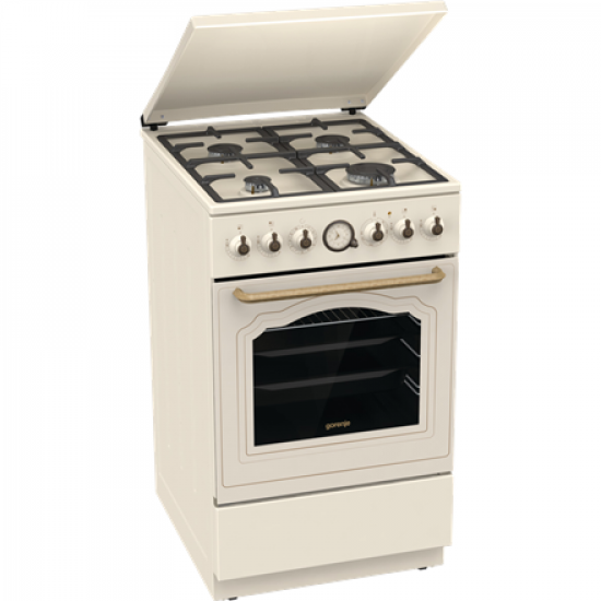 Gorenje Cooker | GKS5B70CLI | Hob type Gas | Oven type Electric | Sandy | Width 50 cm | Depth 59.4 cm | 70 L