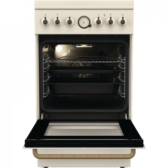 Gorenje Cooker | GKS5B70CLI | Hob type Gas | Oven type Electric | Sandy | Width 50 cm | Depth 59.4 cm | 70 L