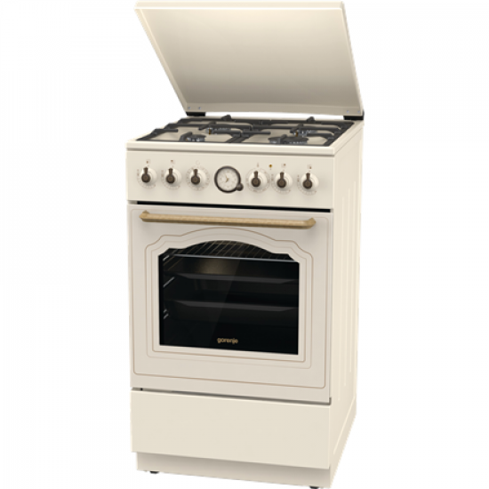 Gorenje Cooker | GKS5B70CLI | Hob type Gas | Oven type Electric | Sandy | Width 50 cm | Depth 59.4 cm | 70 L