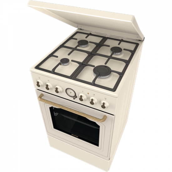 Gorenje Cooker | GKS5B70CLI | Hob type Gas | Oven type Electric | Sandy | Width 50 cm | Depth 59.4 cm | 70 L