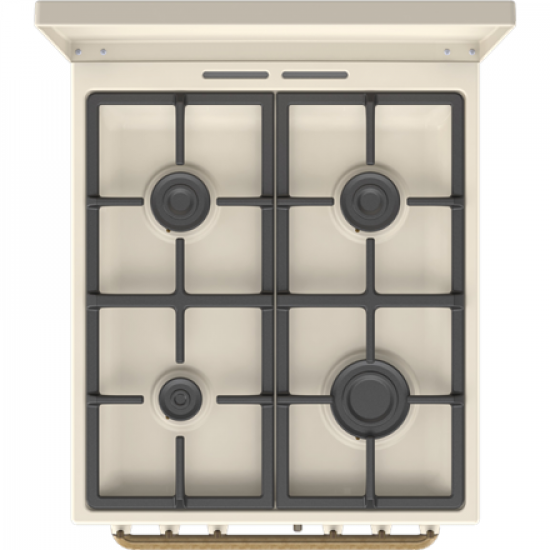 Gorenje Cooker | GKS5B70CLI | Hob type Gas | Oven type Electric | Sandy | Width 50 cm | Depth 59.4 cm | 70 L