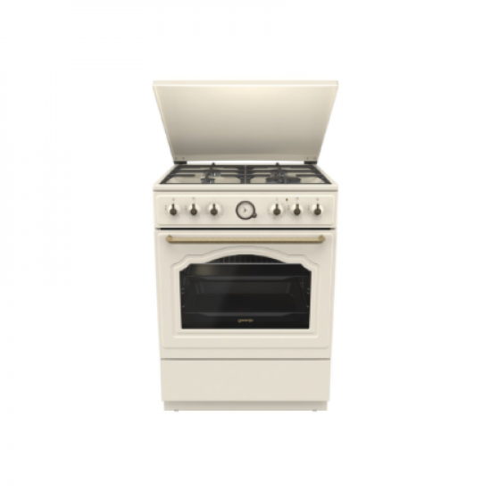 Gorenje Cooker | GKS6C71CLI | Hob type Gas | Oven type Electric | Gold | Width 60 cm | Depth 60 cm | 71 L