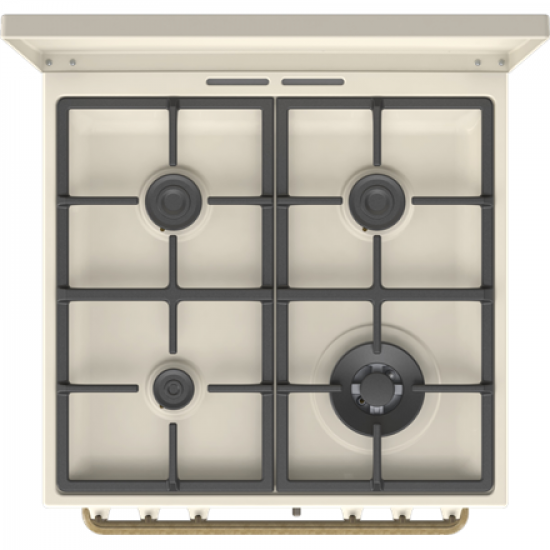 Gorenje Cooker | GKS6C71CLI | Hob type Gas | Oven type Electric | Gold | Width 60 cm | Depth 60 cm | 71 L