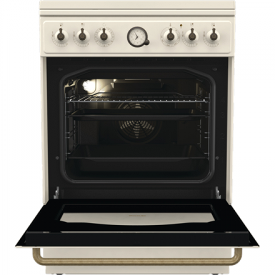 Gorenje Cooker | GKS6C71CLI | Hob type Gas | Oven type Electric | Gold | Width 60 cm | Depth 60 cm | 71 L