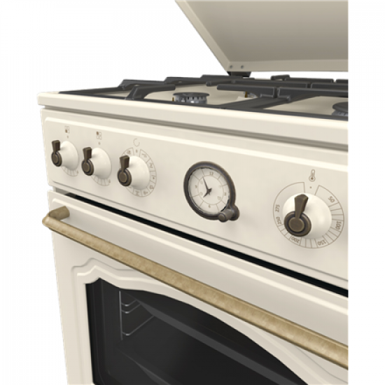 Gorenje Cooker | GKS6C71CLI | Hob type Gas | Oven type Electric | Gold | Width 60 cm | Depth 60 cm | 71 L