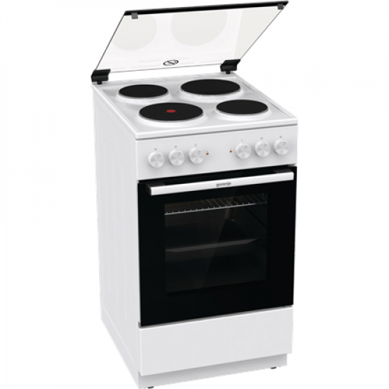 Gorenje Cooker | GE5A21WH | Hob type Electric | Oven type Electric | White | Width 50 cm | Grilling | Depth 59.4 cm | 68 L