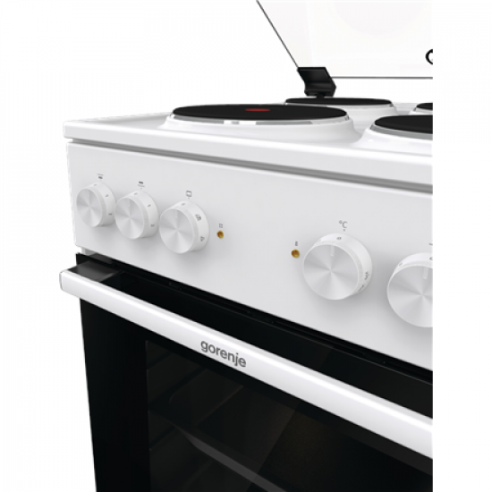 Gorenje Cooker | GE5A21WH | Hob type Electric | Oven type Electric | White | Width 50 cm | Grilling | Depth 59.4 cm | 68 L