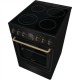 Gorenje Cooker | GECS5B70CLB | Hob type Vitroceramic | Oven type Electric | Black | Width 50 cm | Depth 59.4 cm | 70 L