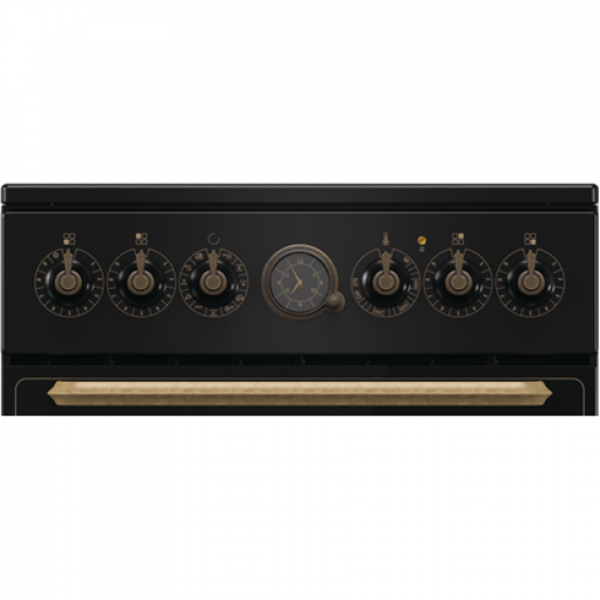 Gorenje Cooker | GECS5B70CLB | Hob type Vitroceramic | Oven type Electric | Black | Width 50 cm | Depth 59.4 cm | 70 L